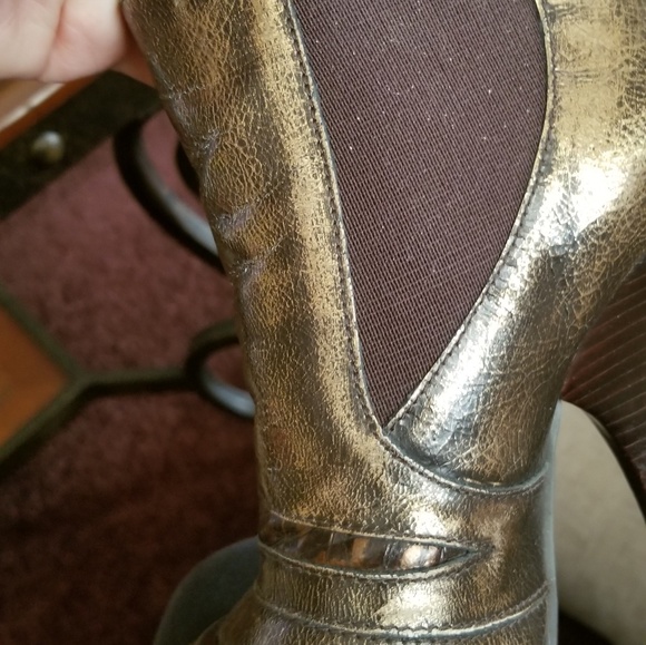 Bronze leathr westrn boot - Picture 8 of 8